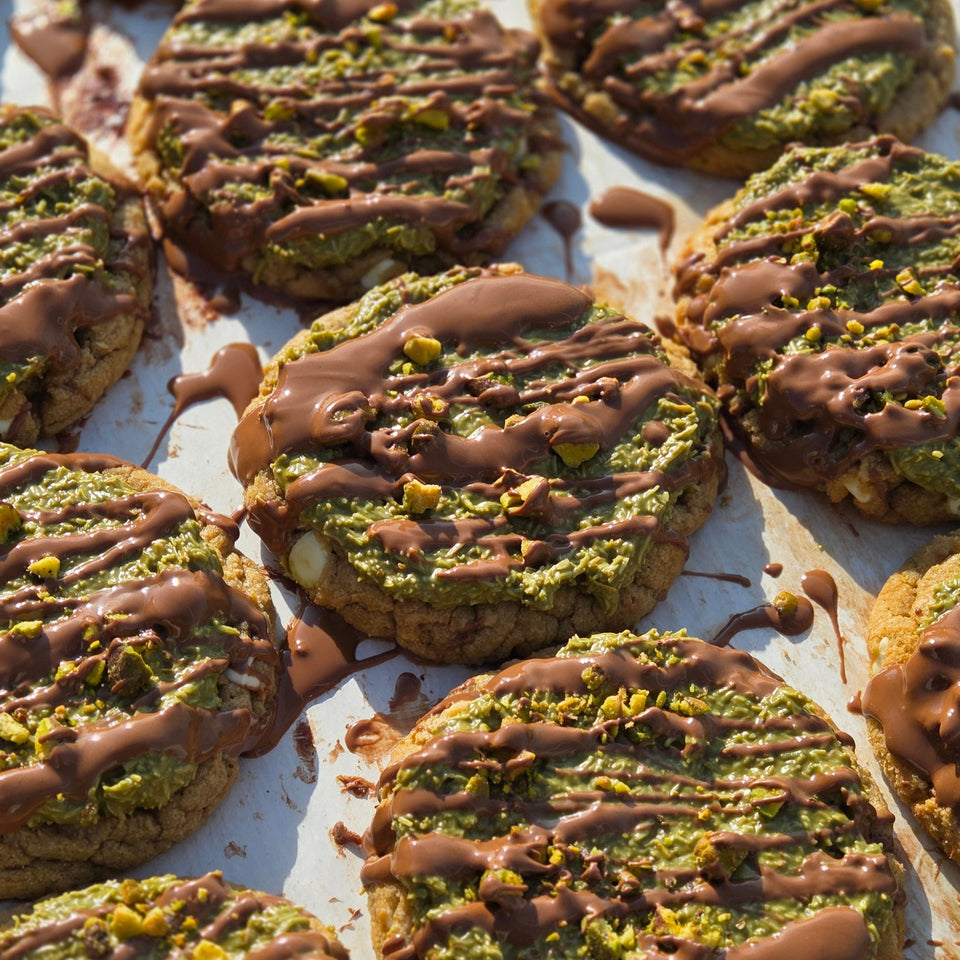 Pistachio Knafeh Cookies (Dubai Chocolate)