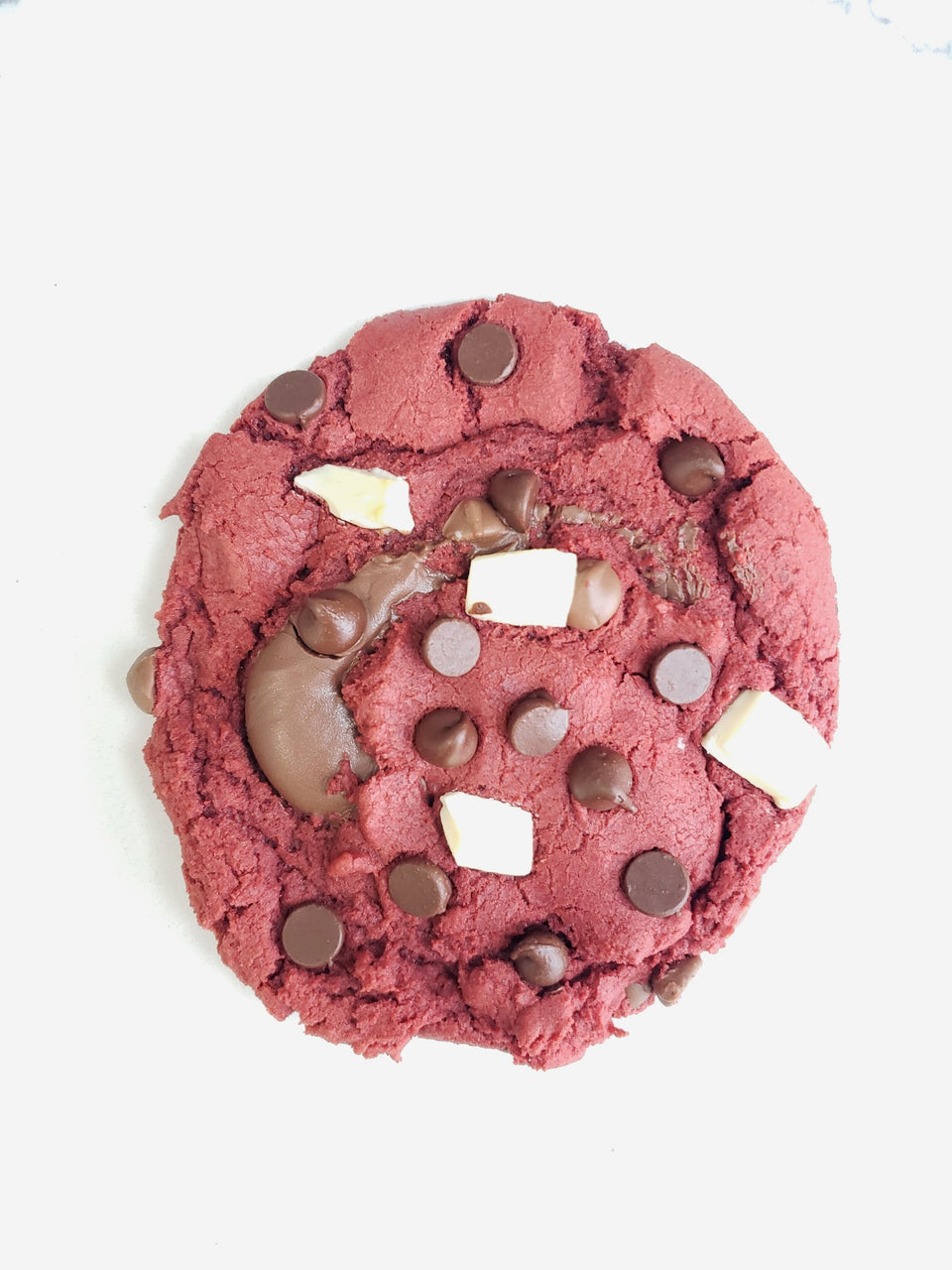 Red Velvet Nutella Cookies